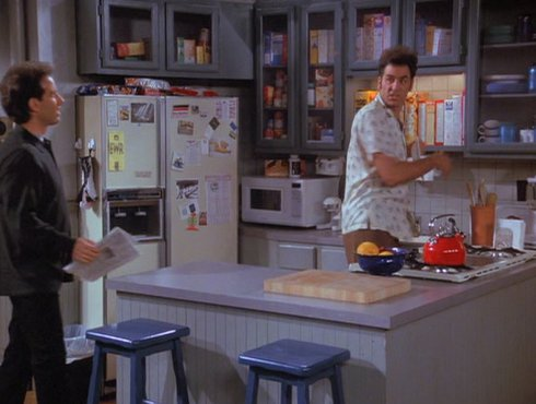 Artist’s rendition of the amount of space which was quite sufficient for the original dinners, taken from Seinfeld (David and Seinfeld, 1989-1998).